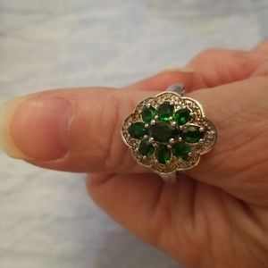 Russian Diopside Sterling Silver Ring